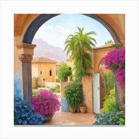 Arches Stock Videos & Royalty-Free Footage Canvas Print