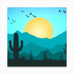 Cactus Stock Videos & Royalty-Free Footage Canvas Print