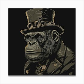 Steampunk Ape 1 Canvas Print