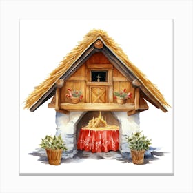 Nativity Scene Canvas Print