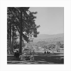 Untitled Photo, Possibly Related To Klamath Falls, Oregon, Sunday Afternoon In The City Park By Russell Lee 1 Canvas Print