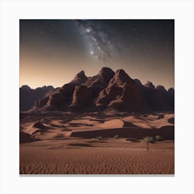 Desert Landscape - Desert Stock Videos & Royalty-Free Footage Canvas Print