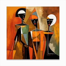Three African Women 2 Canvas Print