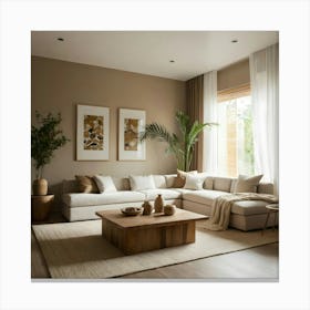 Modern Living Room 140 Canvas Print