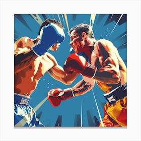 Boxing Fight Canvas Print