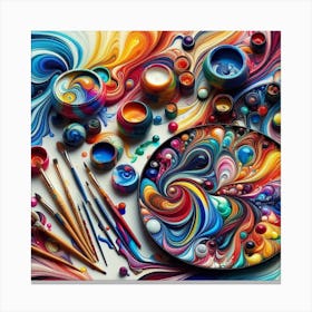 Colorful Painting Canvas Print