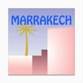 Marrakech Bold Illustration Canvas Print