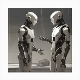 Robots 4 Canvas Print