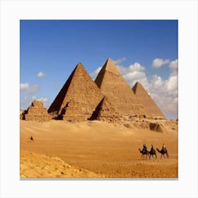 Pyramids Of Giza Canvas Print