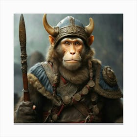 Chimpanzee Warrior Canvas Print