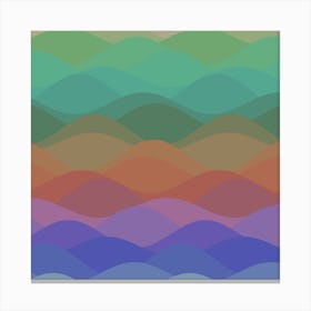 Abstract Waves Canvas Print