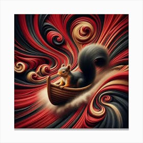 Roaring boat Canvas Print