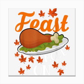 Thanksgiving Dinner Top Feast Mode On Canvas Print