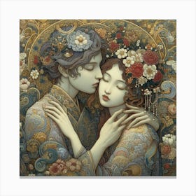 Lovers Canvas Print