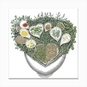 Heart Of Herbs Canvas Print