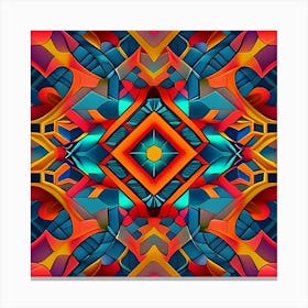 Abstract Psychedelic Pattern 8 Canvas Print