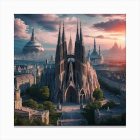 Sagrada Ciudad 1 Canvas Print