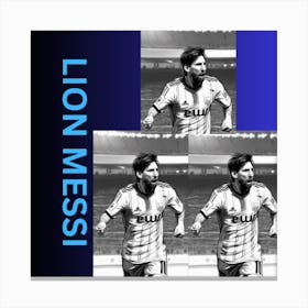 Lion Messi Canvas Print