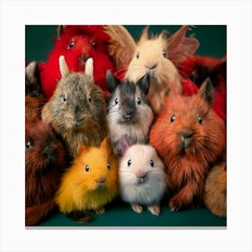 Firefly Group, Friendly, Fluffy, Creatures, Lies, Special Ability, Whimsical, Adorable, Quirky, Play (3) Canvas Print