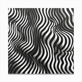 Abstract Wavy Lines 2 Canvas Print