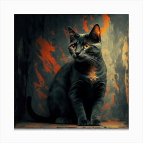 Black Cat Canvas Print