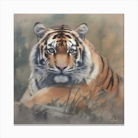 Charming Tiger Canvas Print