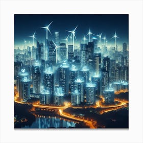 Futuristic Cityscape 5 Canvas Print