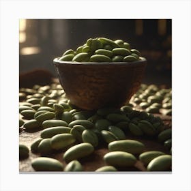 Green Beans In A Bowl 9 Canvas Print