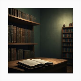 Book Stock Canvas Print