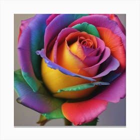 Rainbow Rose 8 Canvas Print