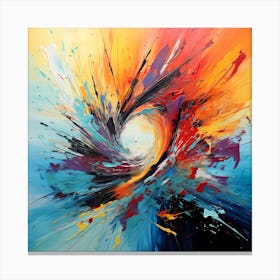 Aquarelle Dreams: Oil-Infused Abstracts Canvas Print