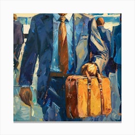 Businessman With Briefcase Canvas Print