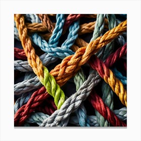 Colorful Ropes Canvas Print