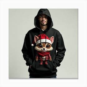 Fox Hoodie Canvas Print