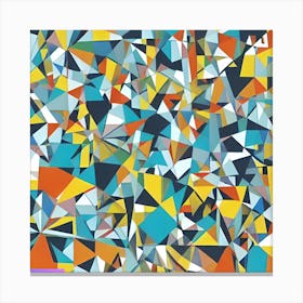 Abstract Triangles Canvas Print