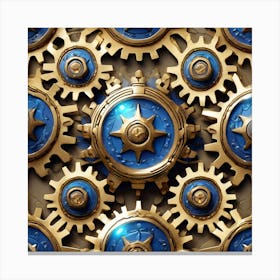 Gears And Gears 5 Canvas Print