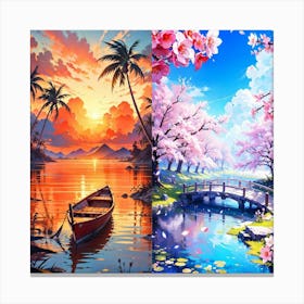 Cherry Blossoms Canvas Print