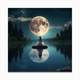 Full Moon Canvas Print