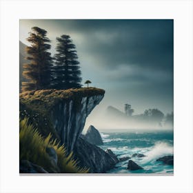 Rocky Cliffs Canvas Print