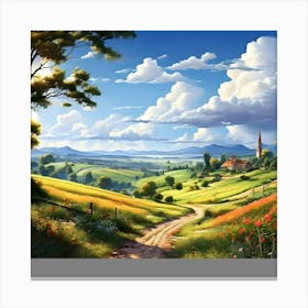 Landscape Painting 11 Canvas Print