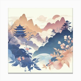 Chinese Landscape Painting 10 Canvas Print