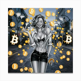 Bitcoin Girl 5 Canvas Print