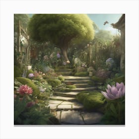 Fairy Garden 4 Canvas Print