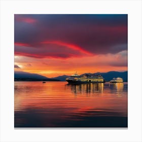 Sunset On The Water 39 Canvas Print