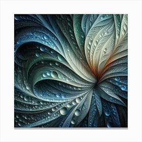 Water Droplet Art Canvas Print