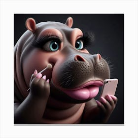 Hippo Canvas Print