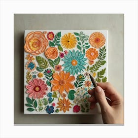 Floral Painting Canvas Print