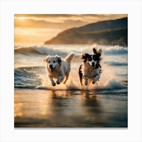 Beach Frolic Canvas Print