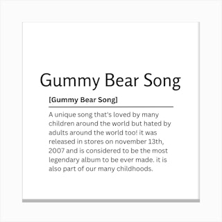 The Gummy Bear Song Lyrics 