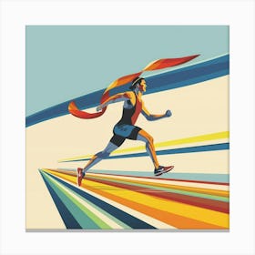 Runner'S Run Canvas Print